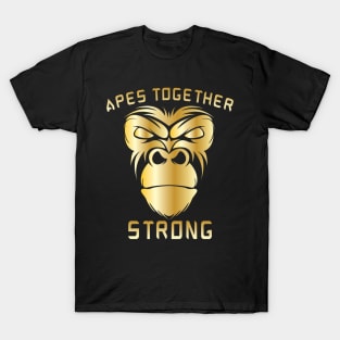 Apes Together Strong Gme Amc Ape Gorilla To the moon T-Shirt